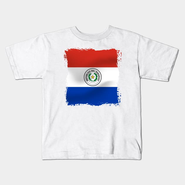 Paraguay artwork Kids T-Shirt by SASTRAVILA